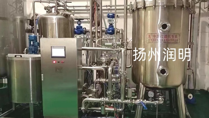 25㎡圓盤過濾機(jī)在百事可樂集團(tuán)現(xiàn)場。